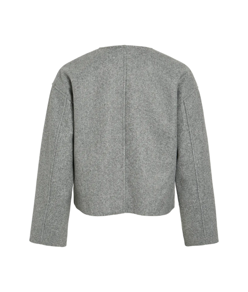 Quinn L/S Jacket/Pb - Medium Grey Melange