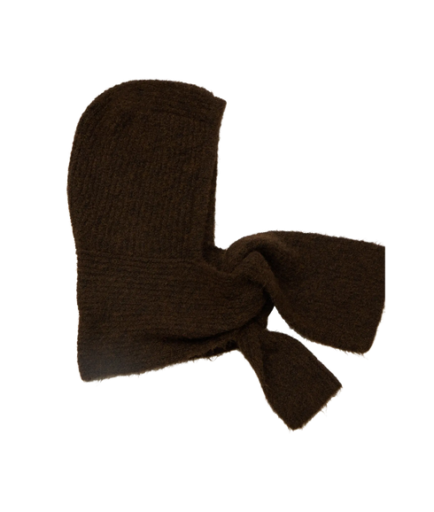 Milu Scarf Knit Balaclava Rep - Seal Brown