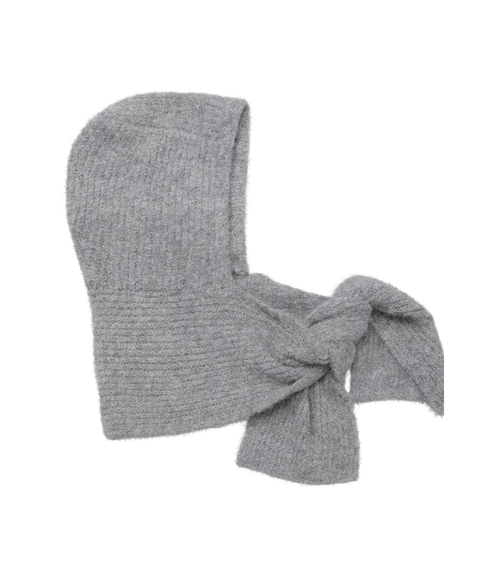 Milu Scarf Knit Balaclava Rep - Medium Grey Melange