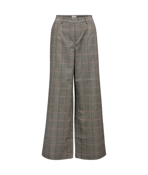 Lisa Wide Pant Aop - Black Humus/Tannin