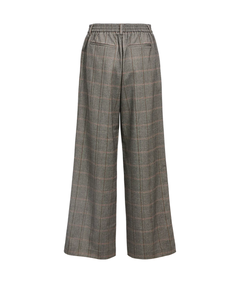 Lisa Wide Pant Aop - Black Humus/Tannin