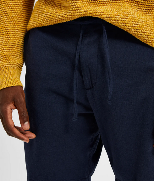 Brody Linen Short - Dark Sapphire