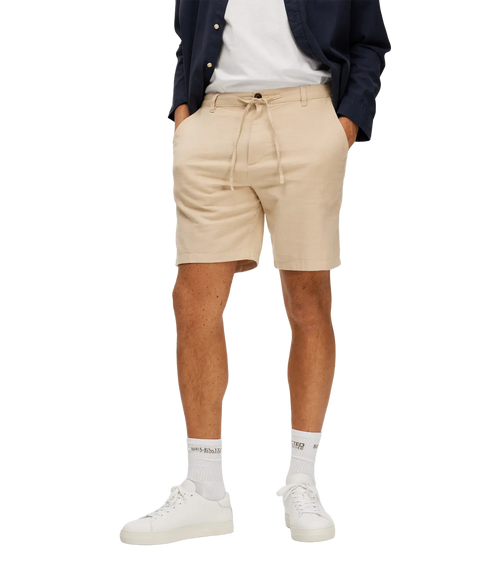 Brody Linen Short - Incense Oatmeal