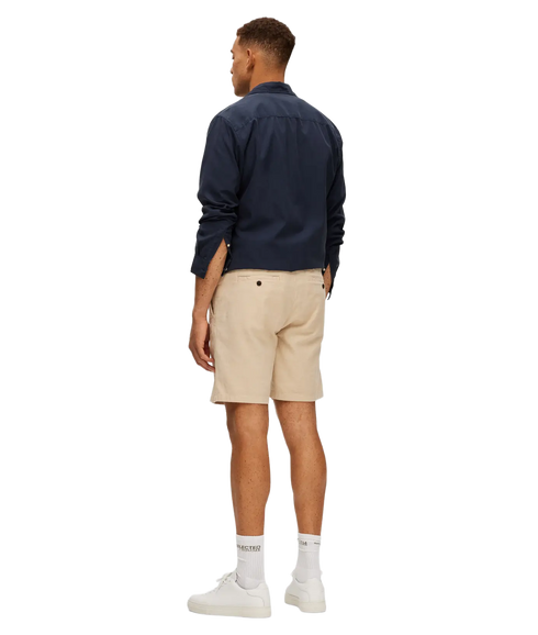 Brody Linen Short - Incense Oatmeal
