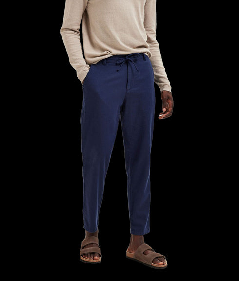 Slimtape Brody Linen Pant - Navy