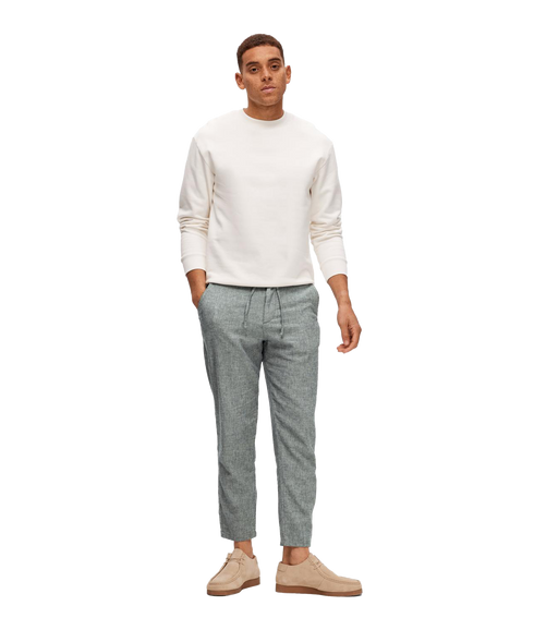 Slimtape Brody Linen Pant - Sky Captain Oatmeal