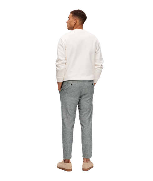Slimtape Brody Linen Pant - Sky Captain Oatmeal