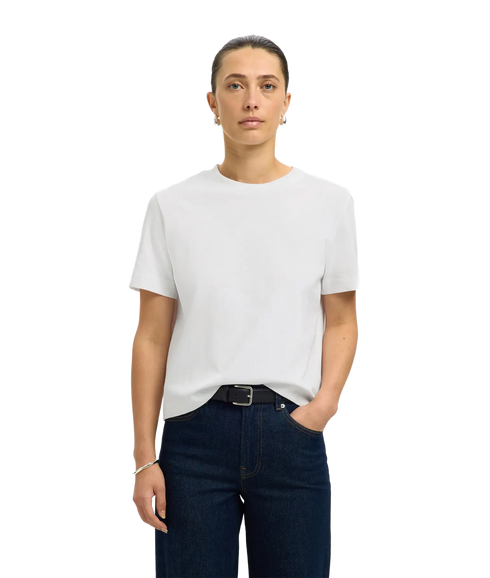 Essential Ss Boxy Tee - White
