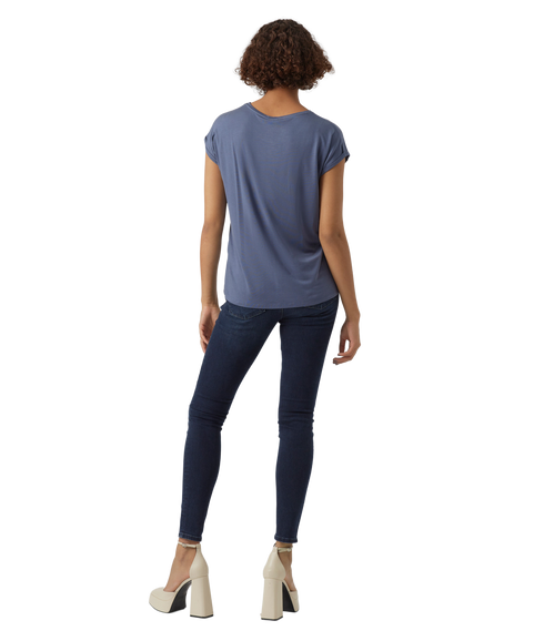 Ava Plain SS Top - Blue