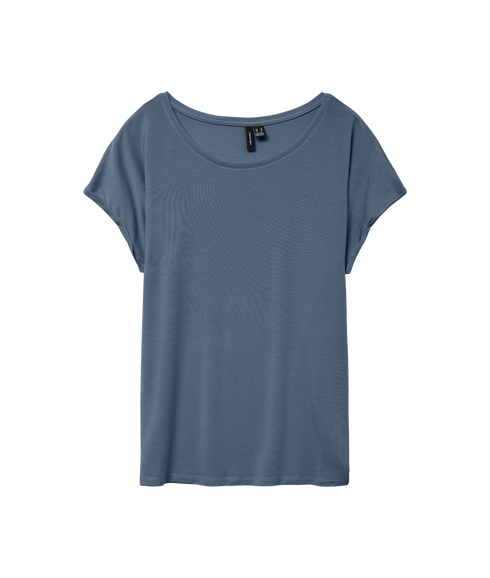 Ava Plain SS Top - Blue