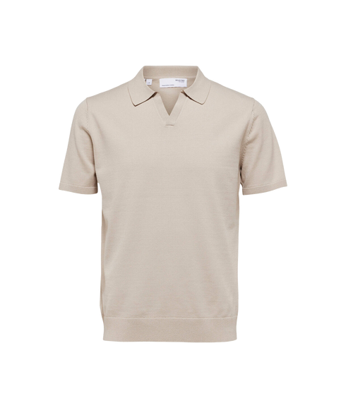 Teller Knit Polo - Cream