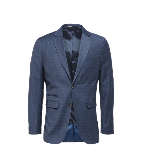 Slim-Neil Chk Blazer - Navy Blazer Checks