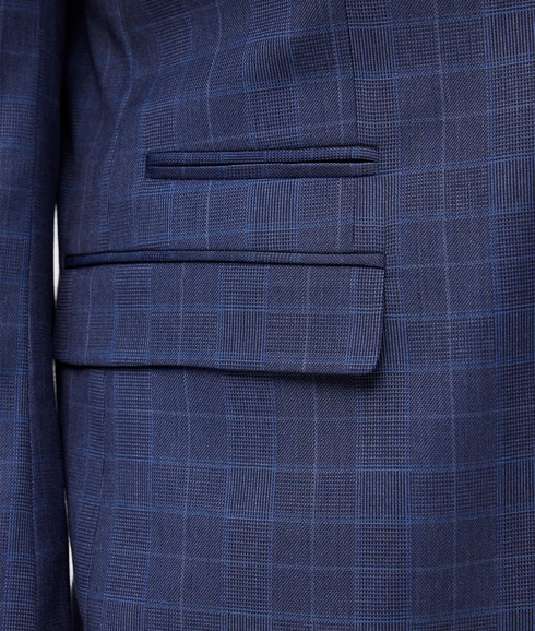 Slim-Neil Chk Blazer - Navy Blazer Checks