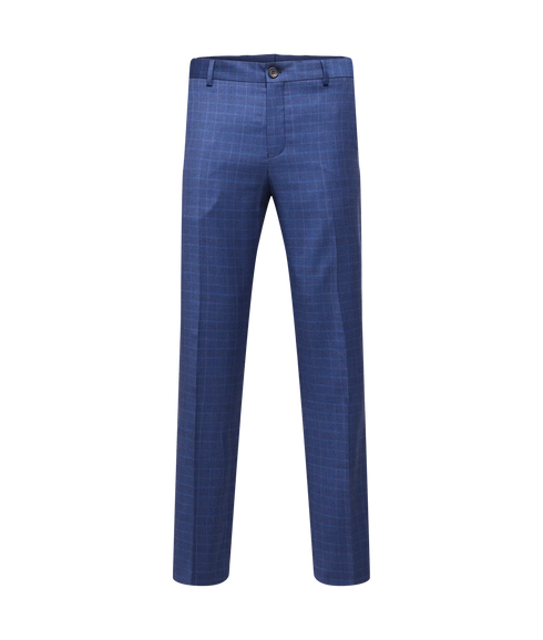 Slim-Neil Chk Trousers - Navy Blazer Checks