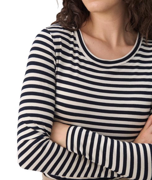 Emaja Top Dark Navy Stripe - Multi
