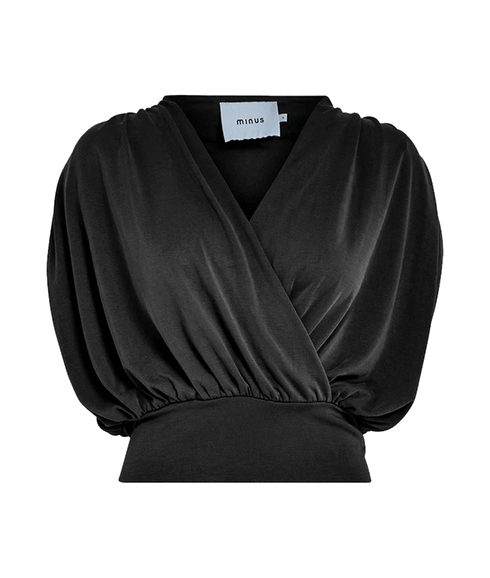 Elvie Wrap Top - Black