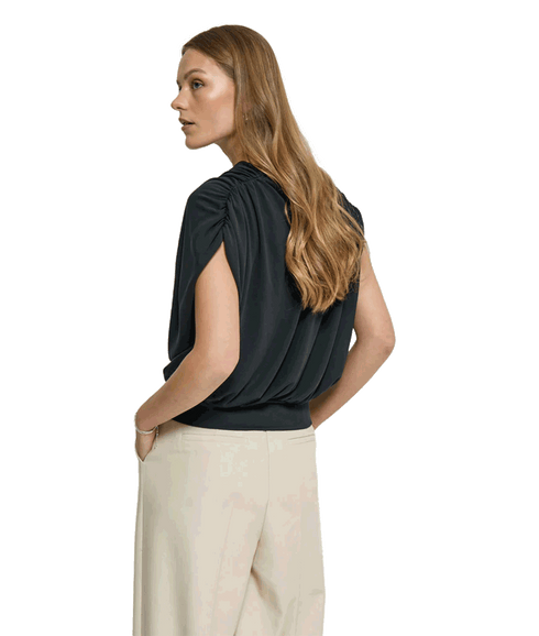Elvie Wrap Top - Black