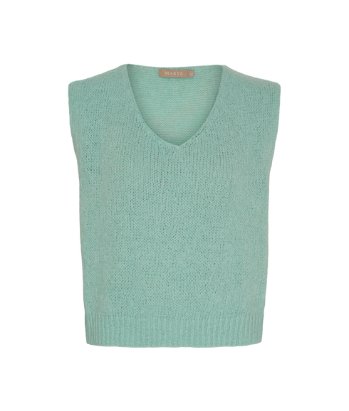 Marlene Knit Tank - Aqua