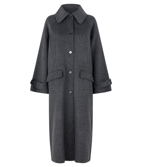 Walance Fall Coat - Dark Grey Melange