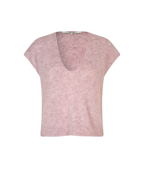 Camryn Knit Vest - Sepia Rose