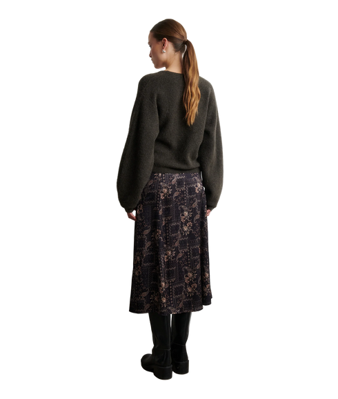 Gabby Wrap Knit - Black Olive