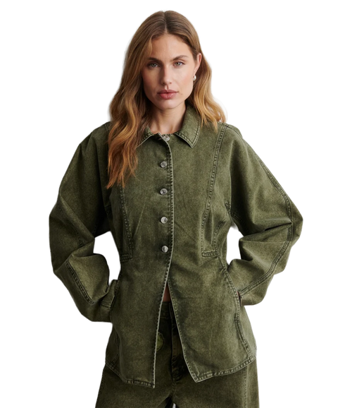 Jaye Denim Jacket - Green