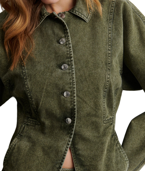 Jaye Denim Jacket - Green