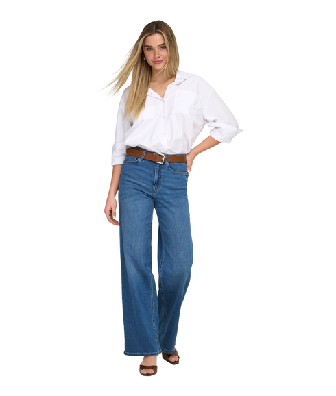Madison Blush Hw Wide Dnm Dot372 - Blue