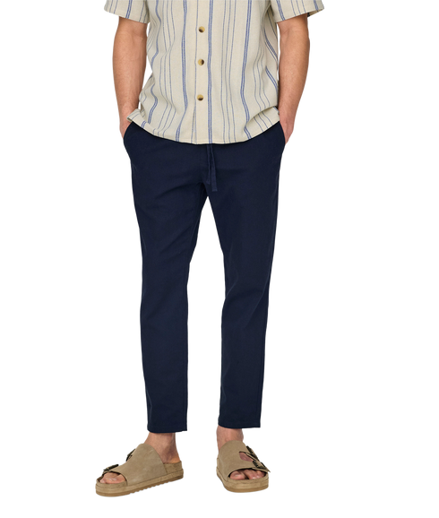Linus Tapered Fit Joggers - Navy