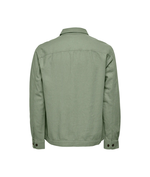 Kennet Linen Overshirt - Green