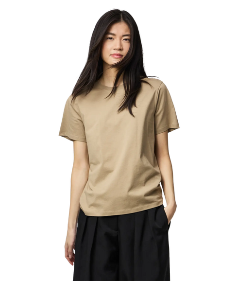 Ria Ss Solid Tee Jrs Bc - Brown
