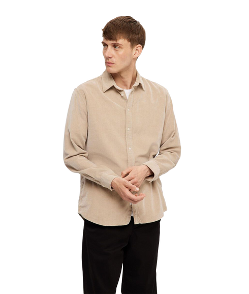Corduroy Shirt - Beige