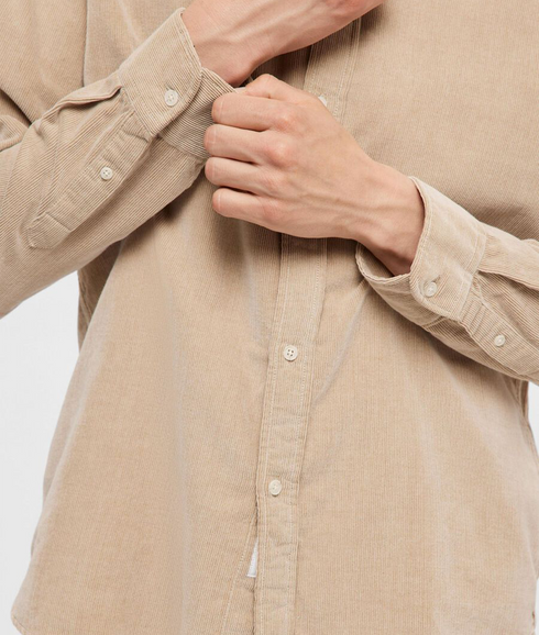 Corduroy Shirt - Beige