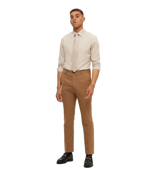 Slim Owen Brushed Shirt - Cream