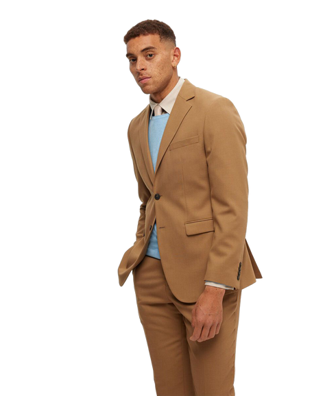 Slim Owen Brushed Shirt - Cream