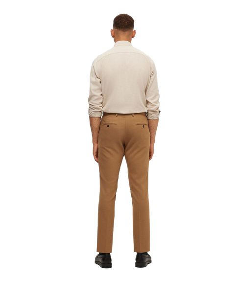 Slim Owen Brushed Shirt - Cream