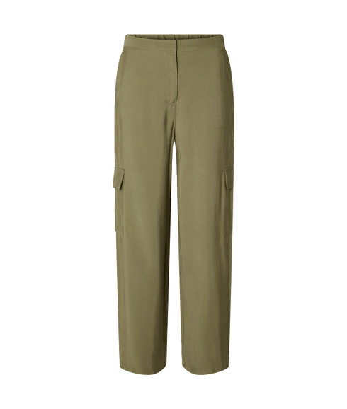 Tapered Cargo Trousers - Dusky Green