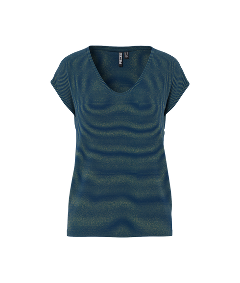 Billo Tee Lurex Stripes - Blue