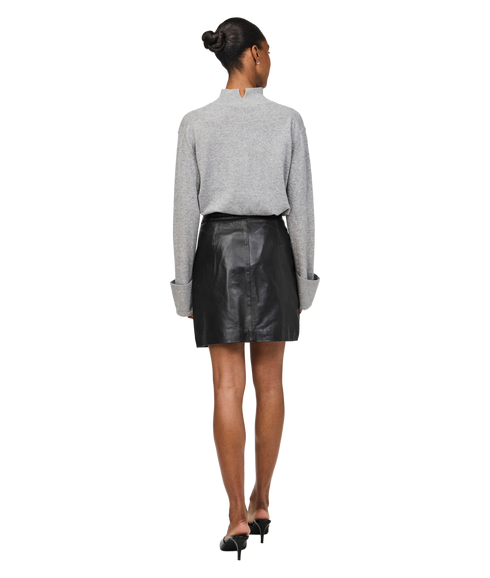 Lyma Hmw Leather Skirt - Black