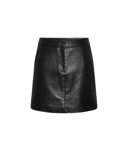 Lyma Hmw Leather Skirt - Black