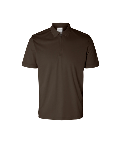 Fave Zip Ss Polo - Demitasse
