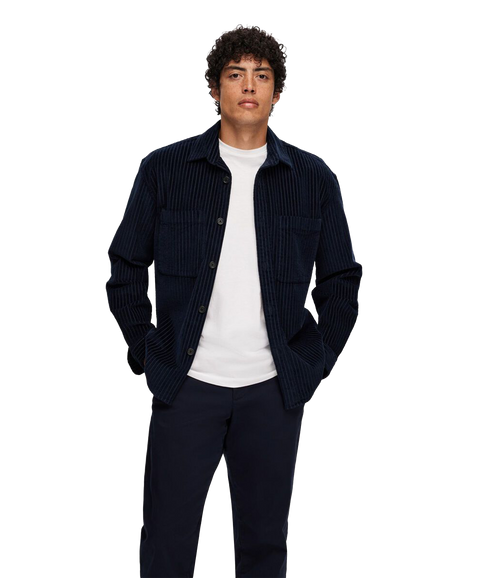 Corduroy Overshirt - Navy