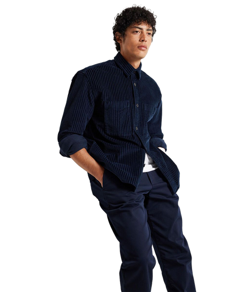 Corduroy Overshirt - Navy
