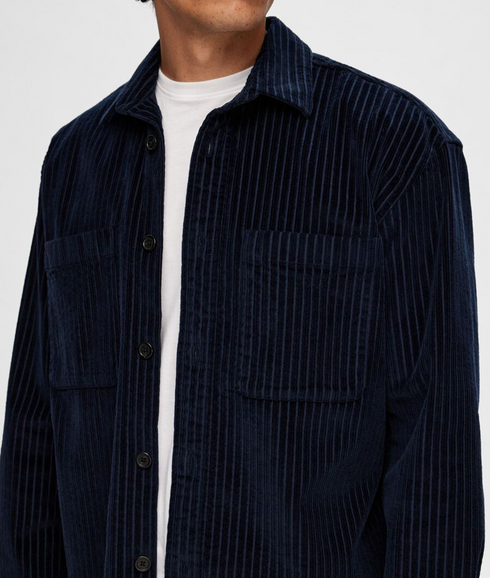 Corduroy Overshirt - Navy