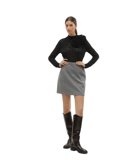 Fortuneallison Short Skirt - Grey