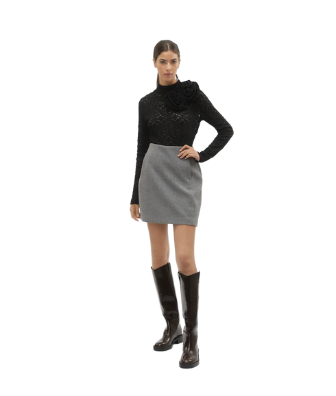 Fortuneallison Short Skirt - Grey