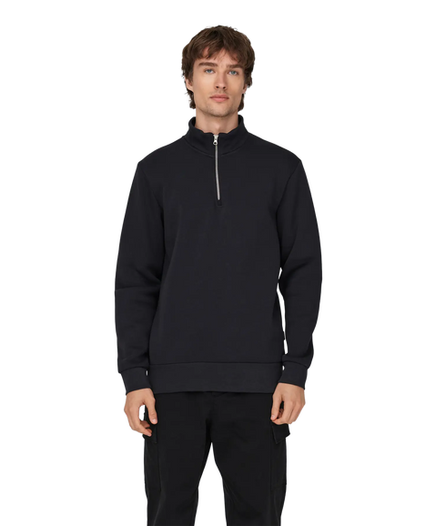 Ceres Half Zip Sweat - Dark Navy