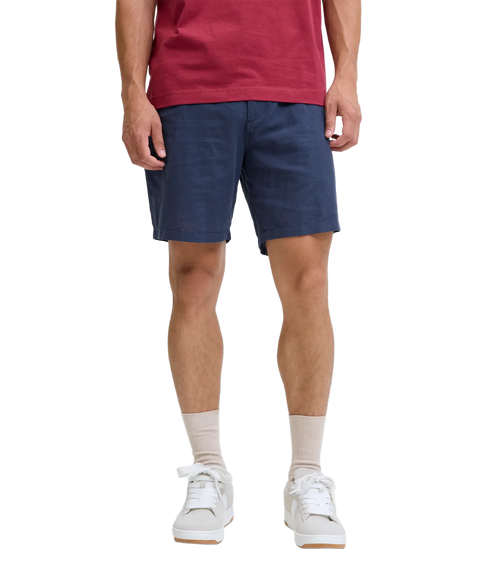Tace Summer Linen Blend Short Reg Sn - Blue