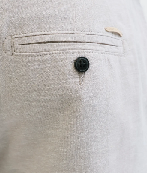 Tace Summer Linen Blend Short Reg Sn - Grey