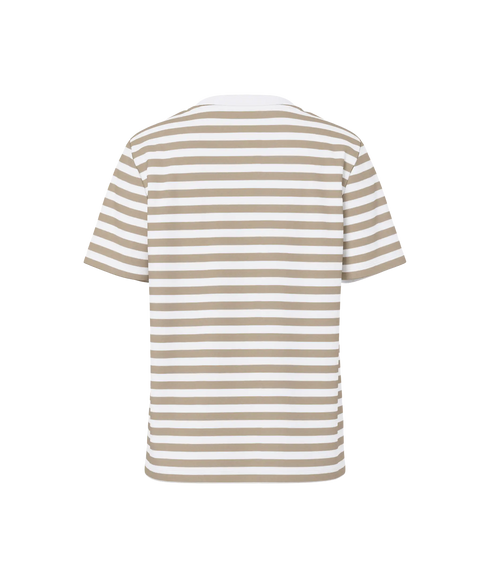 Ria Ss Tee Stripes Jrs Bc - Brown